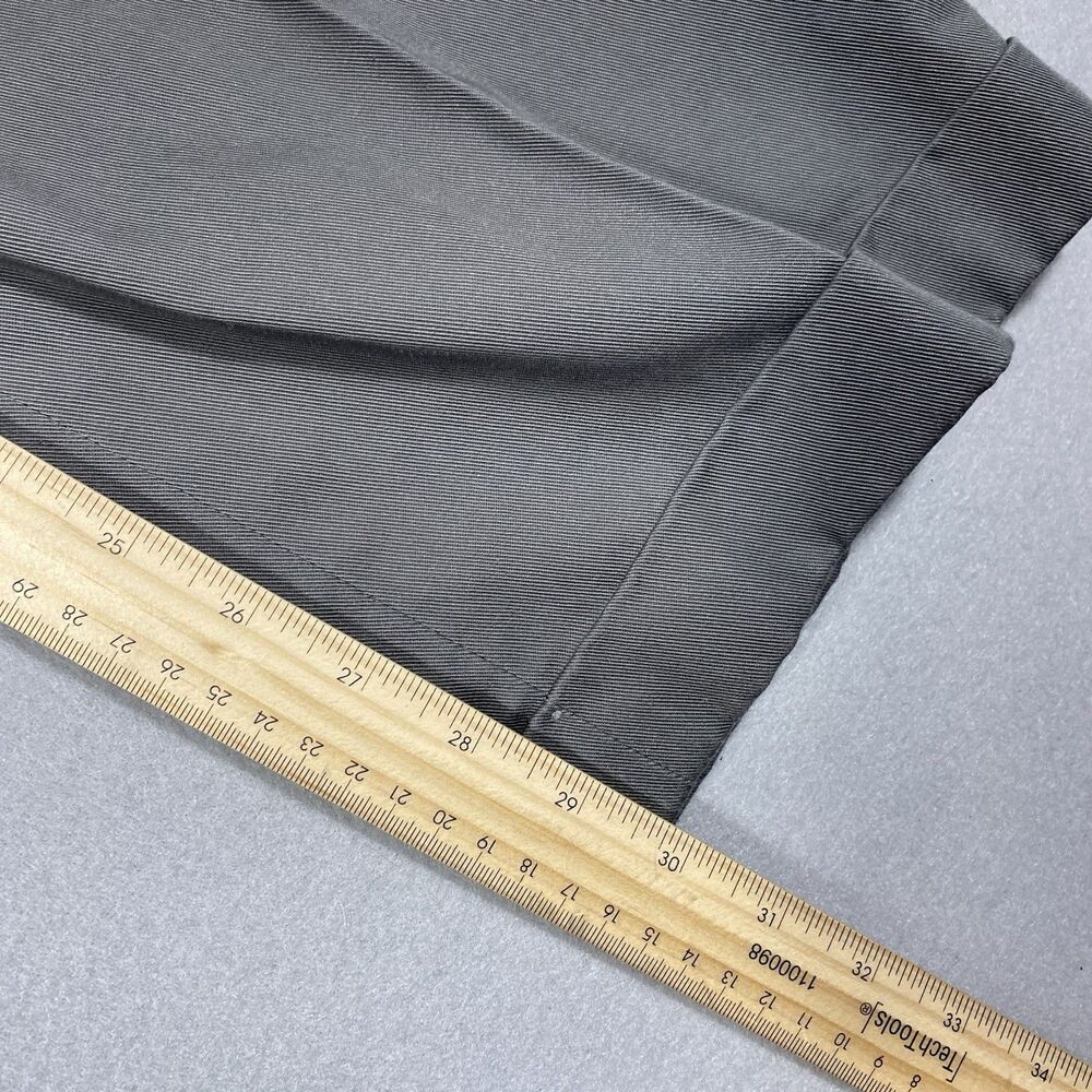 Lands End Pants Mens 34x31 Gray Traditional Fit Pleated Chinos Cuffed - Picture 7 of 7